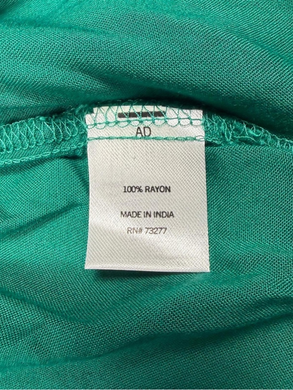 Evri Green Tiered Blouse Womens 1X Sleeveless Boho Tassel‎ Rayon Flowy Top - Picture 5 of 10